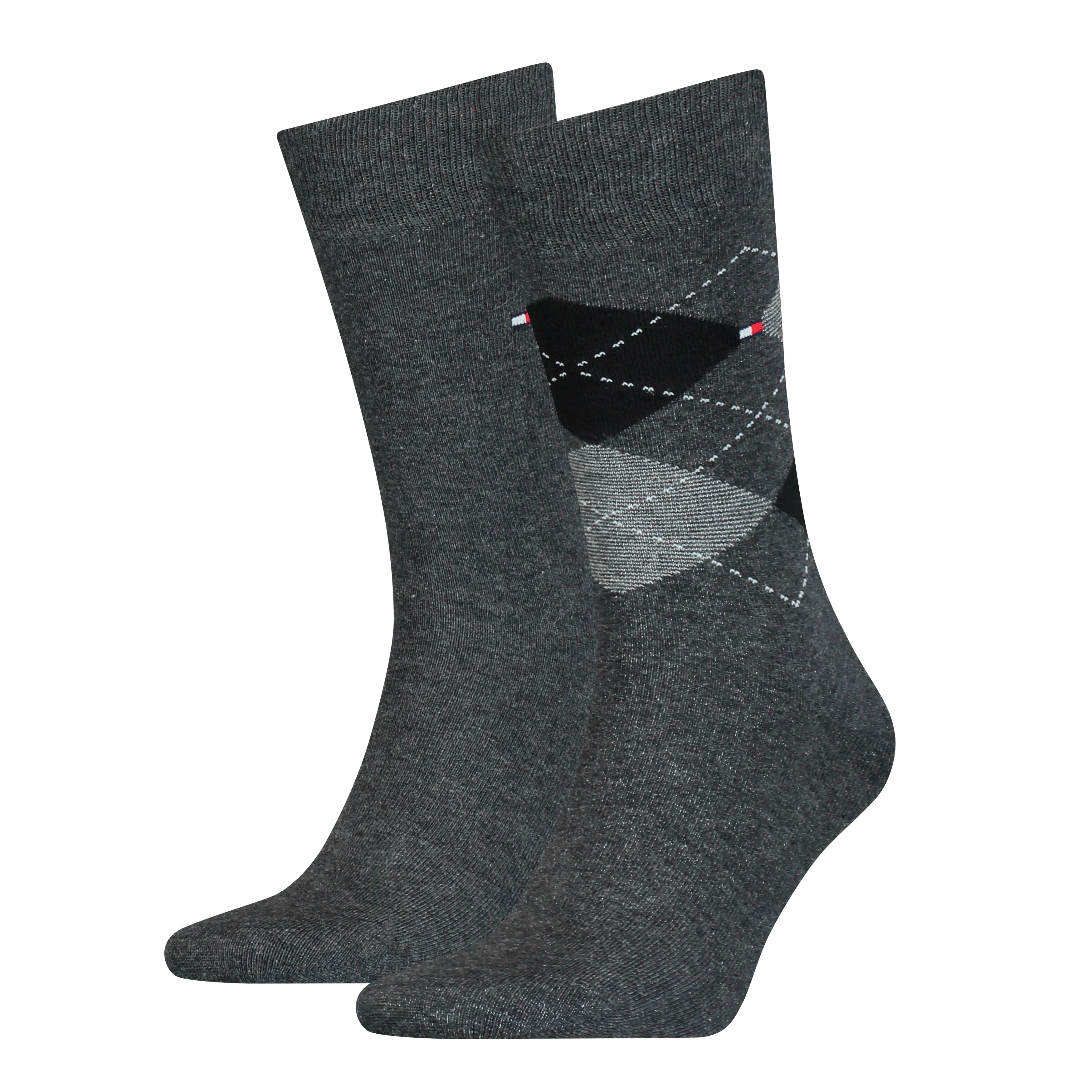 Level Up Your Sock Game Tommy Hilfiger Checkered 2-Pack Grey
