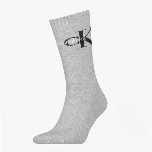 Calvin Klein Logo Trainer Socks: Grey - Step Up Your Comfort Game.